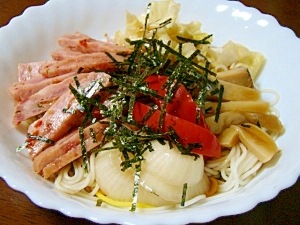 ピクルス野菜でさっぱり冷やし中華風素麺