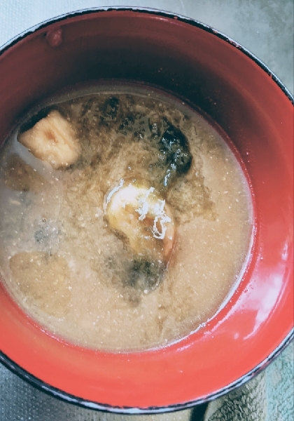 おふと海苔の味噌汁