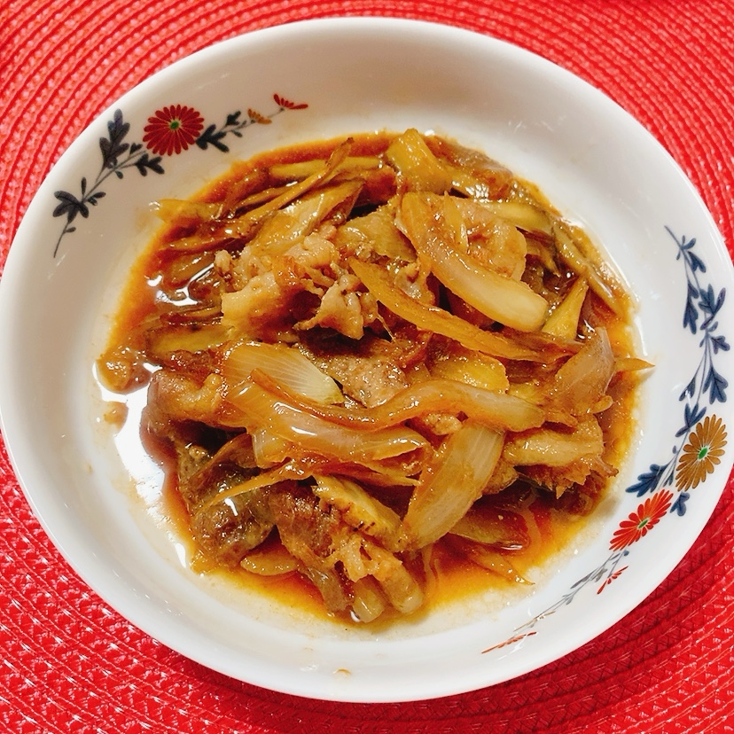 豚肉玉ねぎ煮物✧˖°すき焼き風