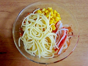 簡単♪冷製スパゲティサラダ