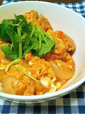 フライパン一つで♪ふわトロ親子丼