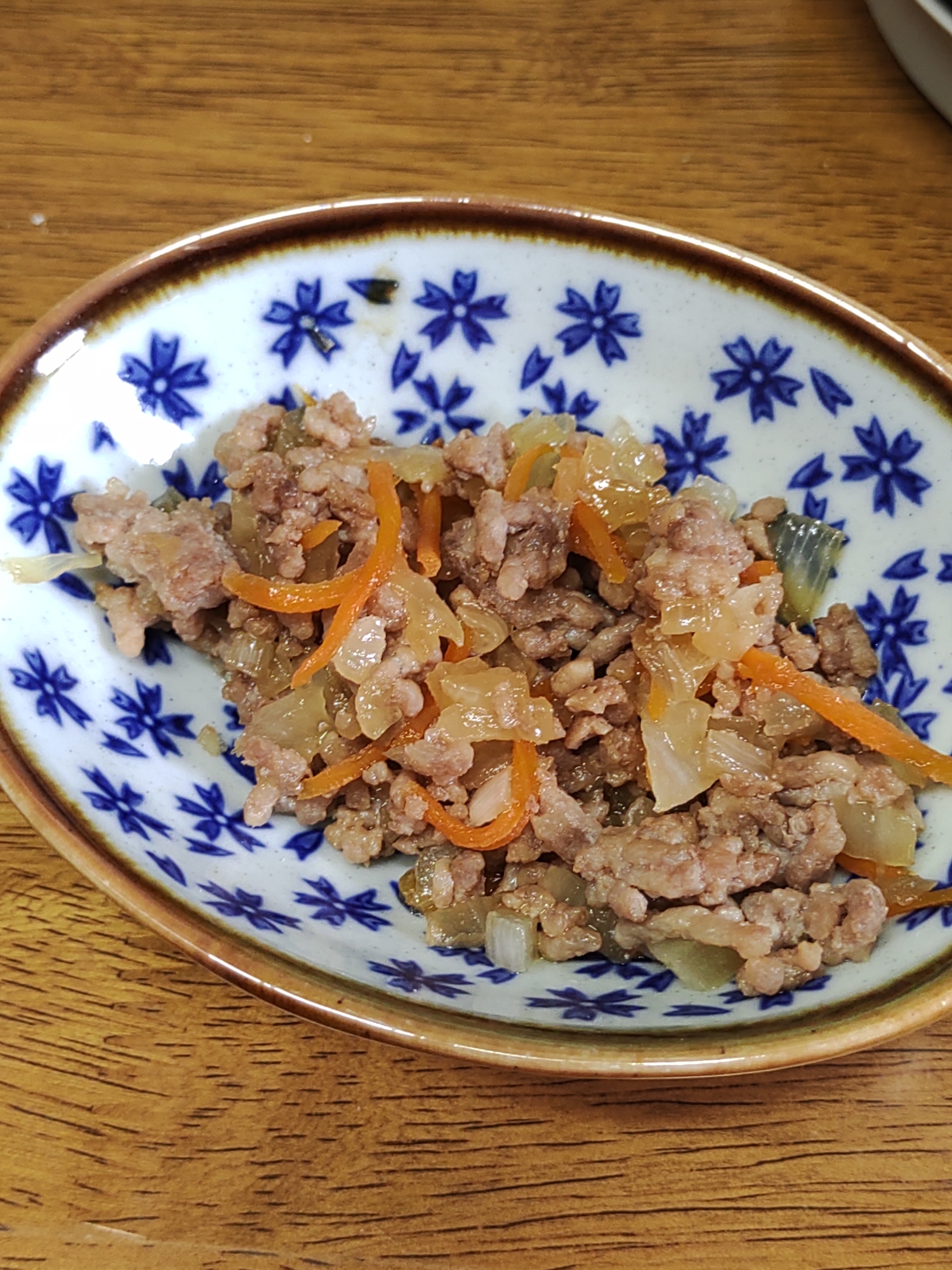 常備菜に豚そぼろ