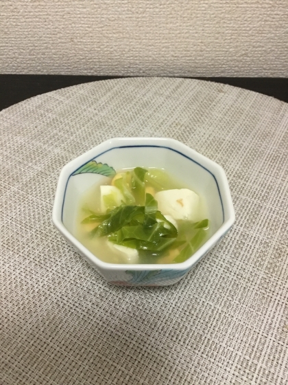 生姜スープ☆キャベツと豆腐