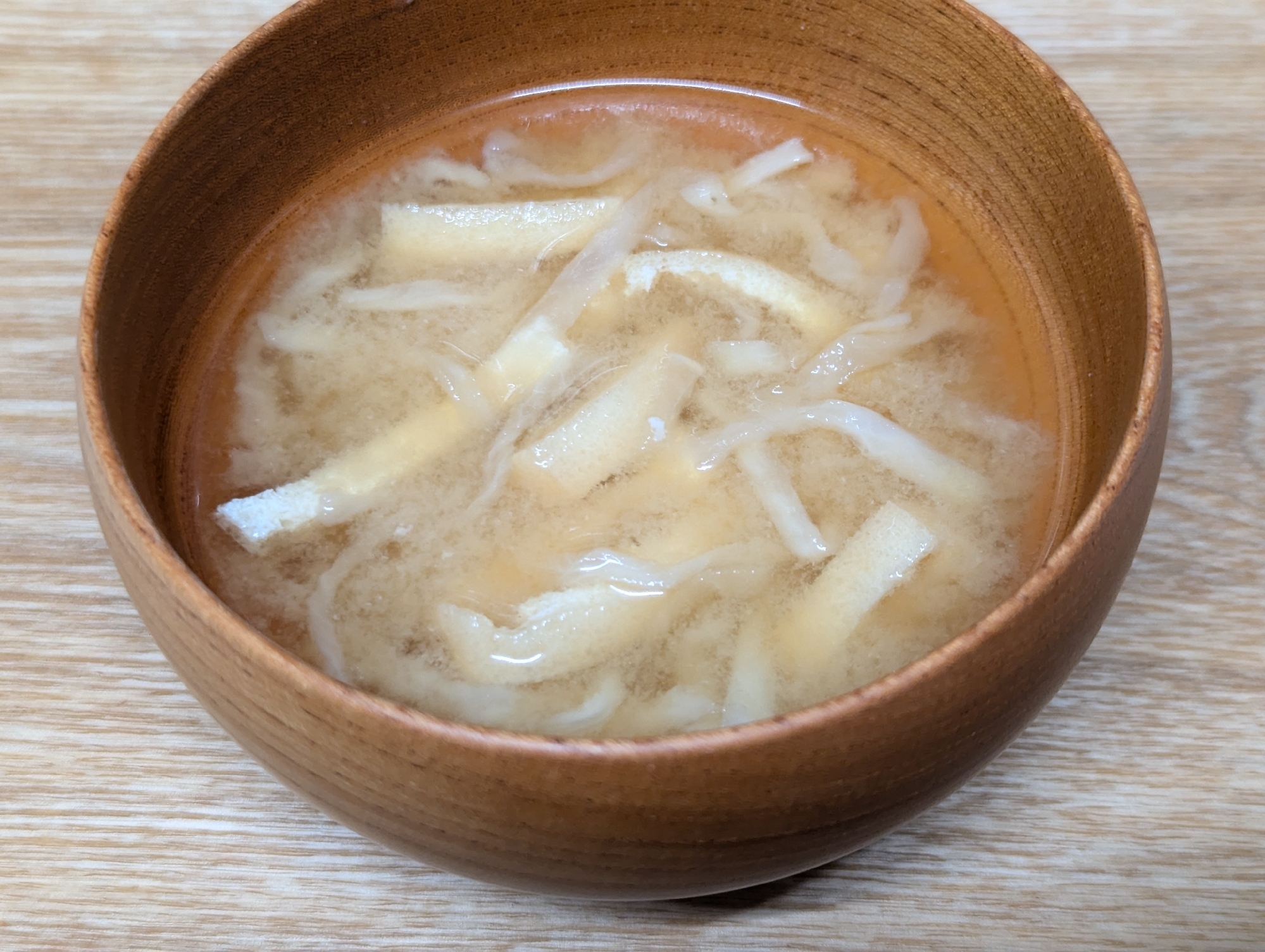 切り干し大根と油揚げのお味噌汁