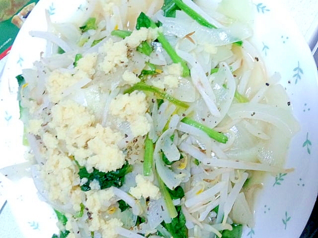 しょうがでぽかぽか野菜炒め