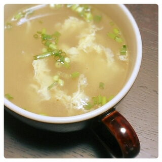 花椒が香る♪ねぎ＆卵 no 中華スープ