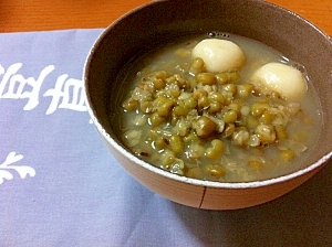 やさしい甘さ~緑豆(りょくとう)しるこ~