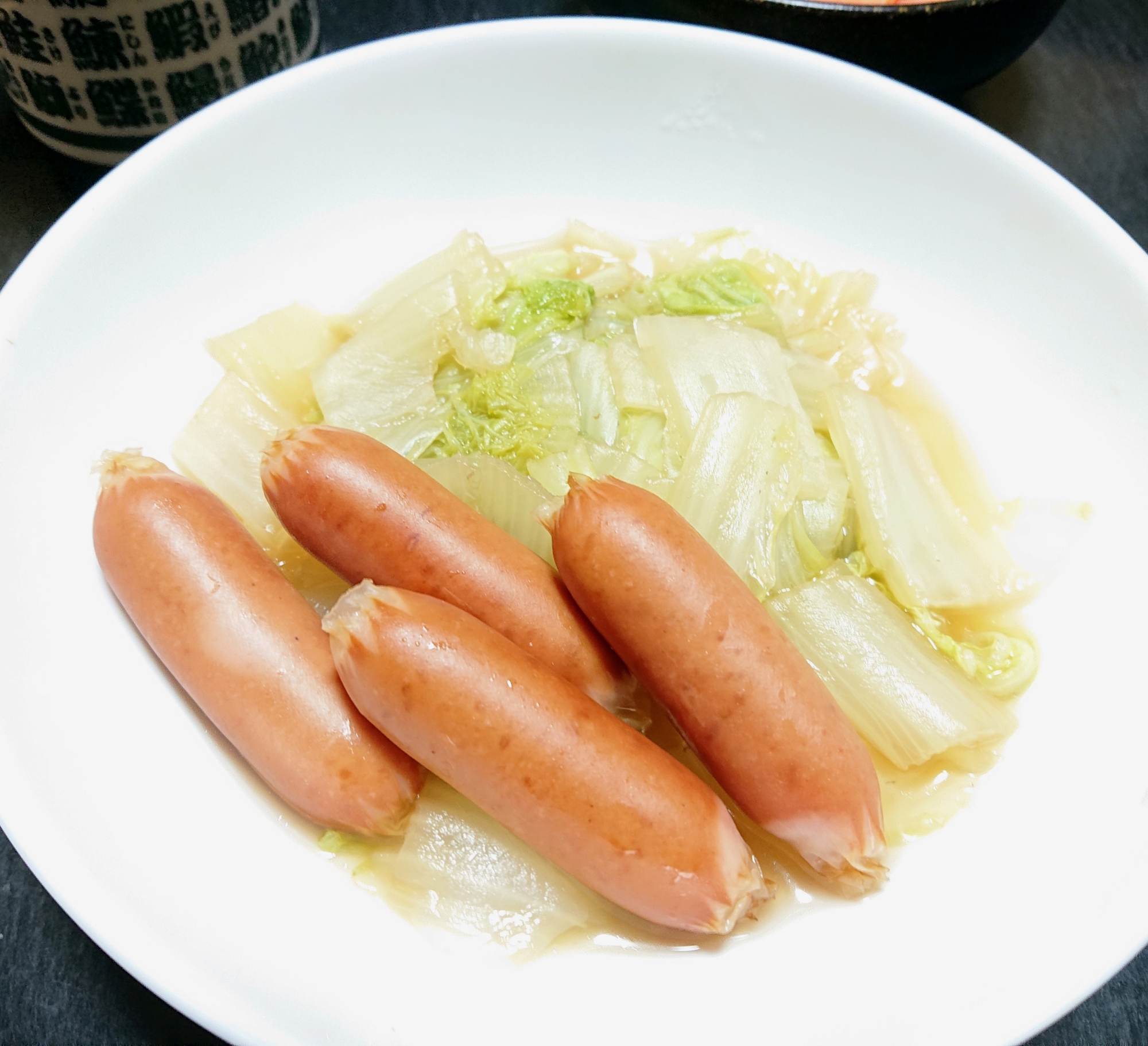 白菜とウインナーの中華煮