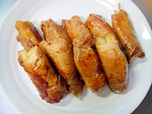 豚肉のポテト巻き