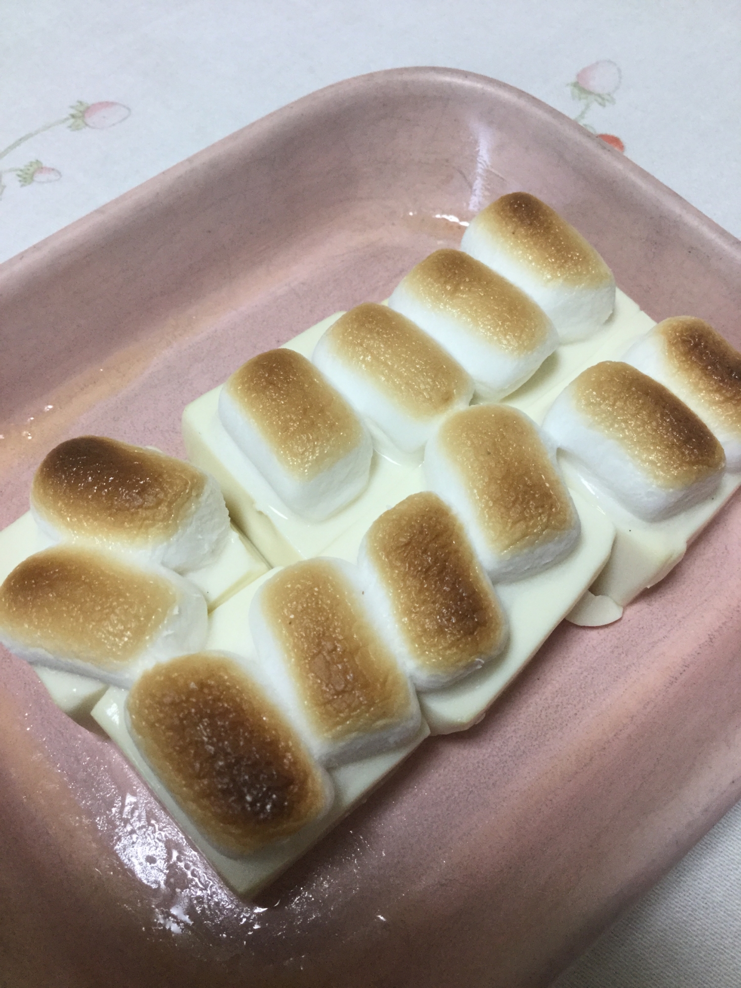 塩豆腐のマシュマロ焼き