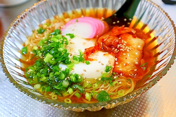 豆腐ぶっかけ素麺＊冷麺風