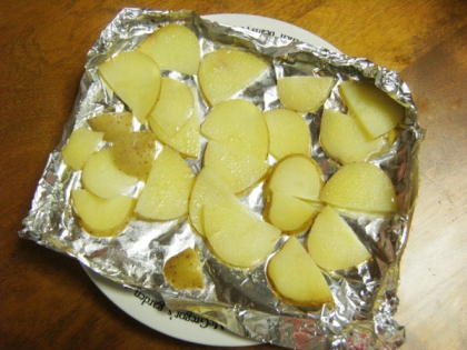 鉄板焼きに★じゃがいものホイル蒸し