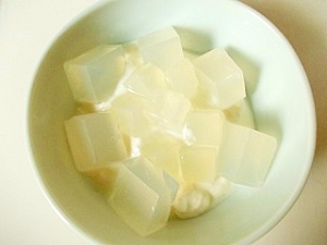 コロコロ寒天ナタデココヨーグルト（全工程写真あり）