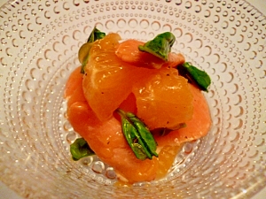 スモークサーモンのマリネ 柑橘フルーツドレッシング レシピ 作り方 By fairy tale 楽天レシピ スモークサーモンのマリネ 柑橘フルーツドレッシング レシピ 作り方 By fairy tale 楽天レシピ