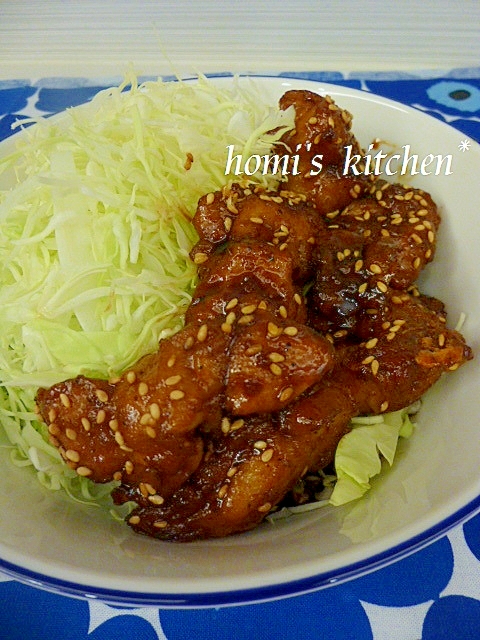 ヨシダソースで絡めて旨っ 照り焼き胡麻チキン レシピ 作り方 By ほぉみぃ 楽天レシピ