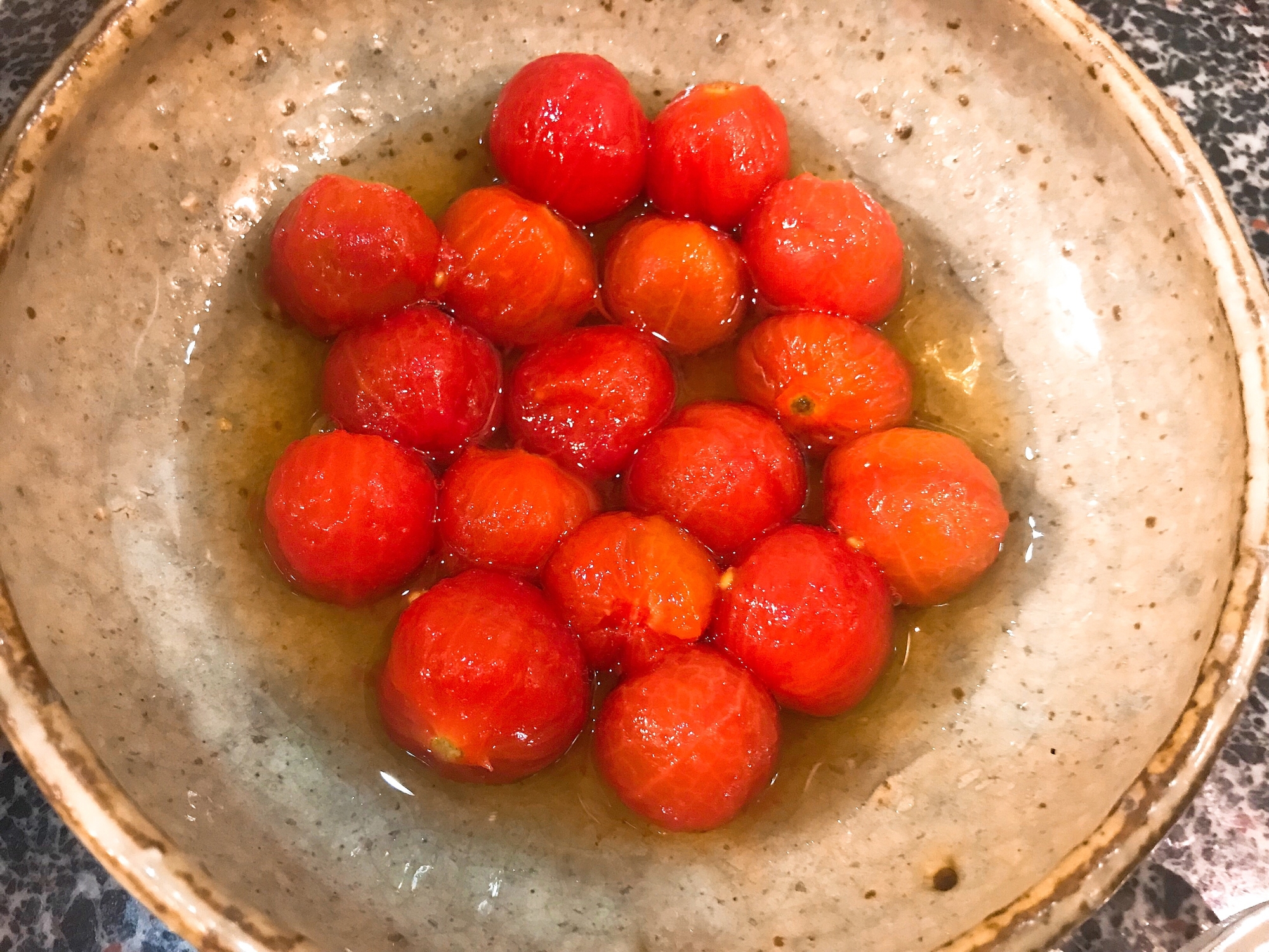 簡単すぎる♡だしまろ酢のプチトマトマリネ