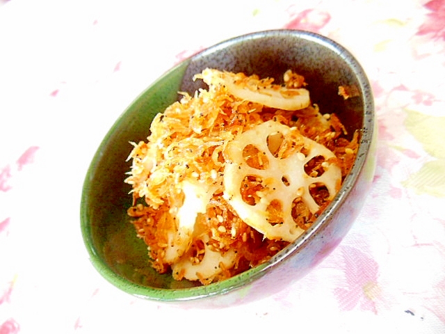 白だし味醂de 蓮根と花小エビの甘辛いため レシピ 作り方 By 小太郎1212 楽天レシピ 白だし味醂de 蓮根と花小エビの甘辛いため レシピ 作り方 By 小太郎1212 楽天レシピ