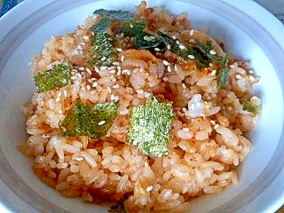 卵なし!納豆とキムチのチャーハン