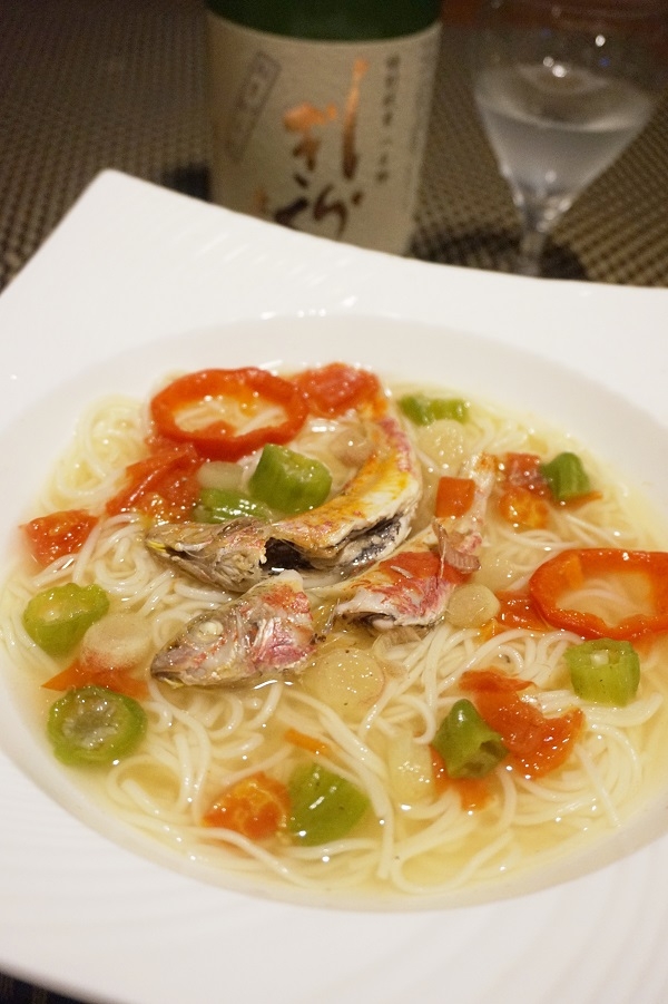 【高知食材】ひめいちのアクアパッツァ風素麺