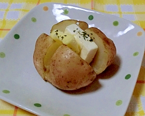 レンジで簡単じゃがバタ♪クリームチーズのせ