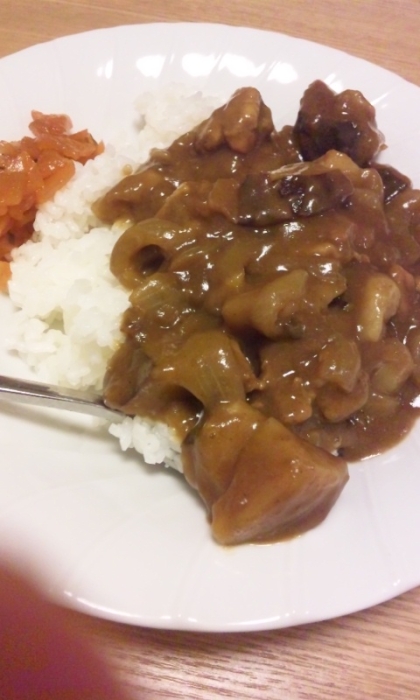 チキンとトマトのカレーライス