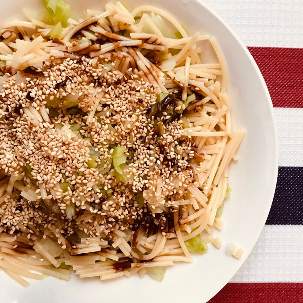 ＊白いりごま香る＊刻みパスタ＊ごまたっぷり＊