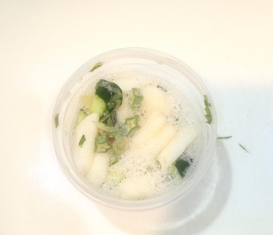 オクラと長芋の浅漬け風