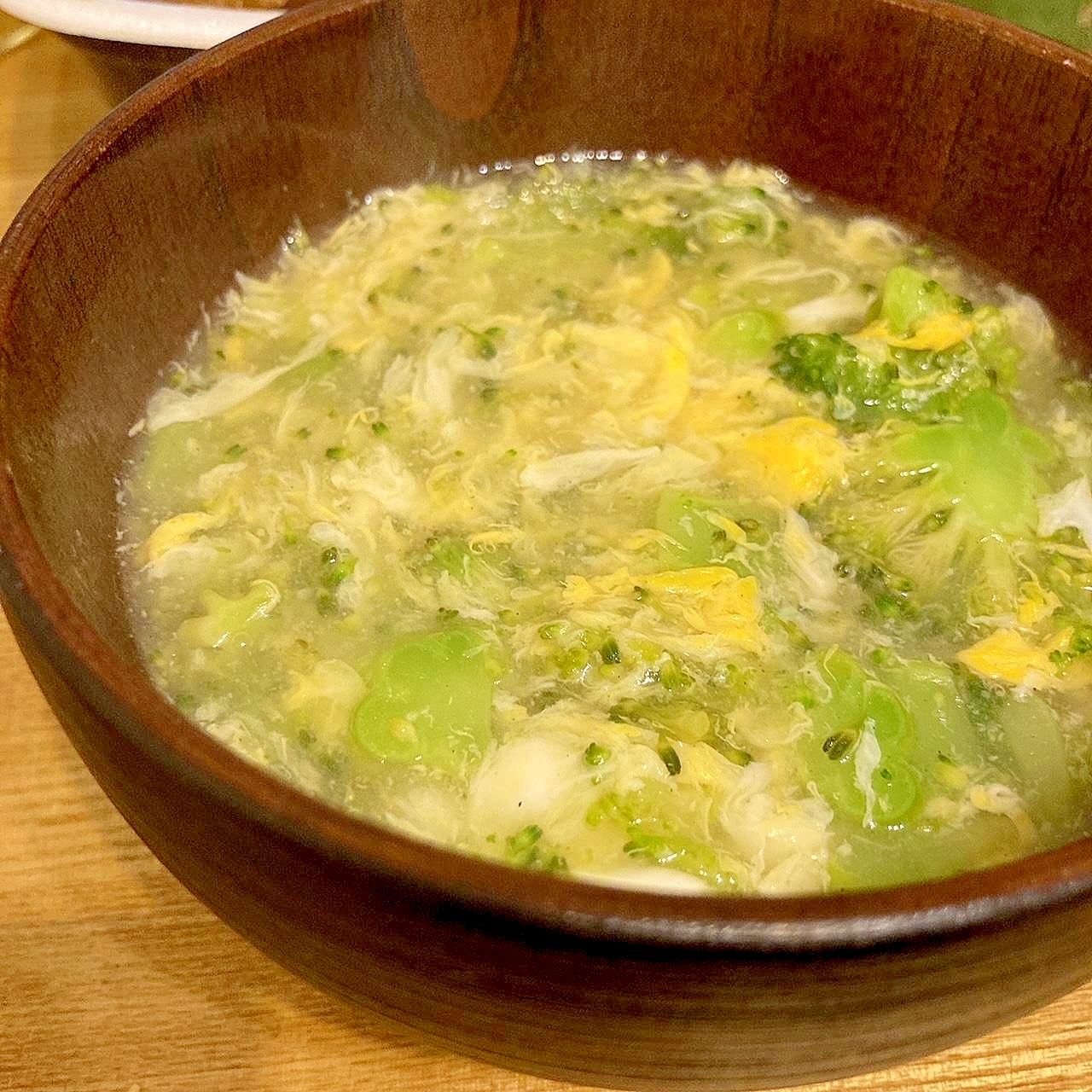 ふわとろ♪ブロッコリーの中華風スープ