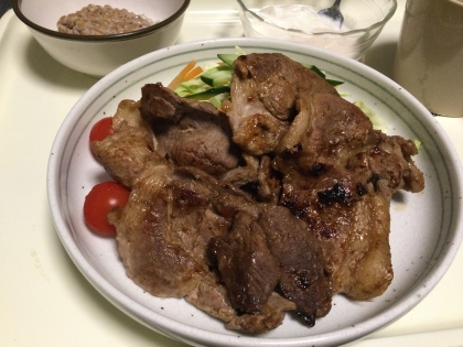 いのしし肉のしょうが焼き