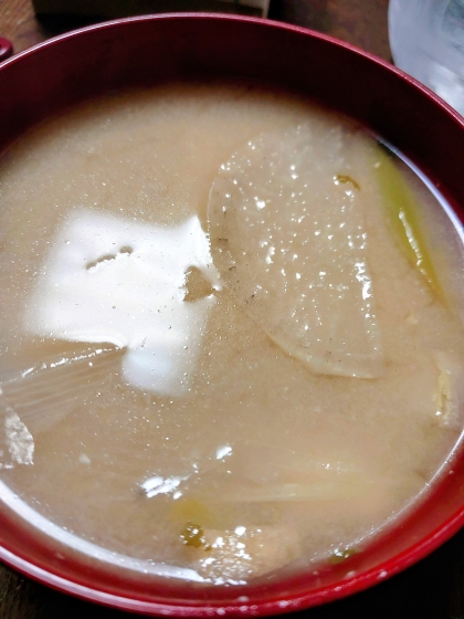 えのき玉ねぎ味噌汁✧˖°