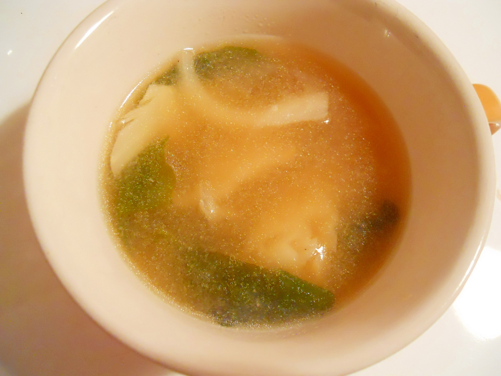 エコ☆セコ　キャベツの芯　ウェイパーで味噌スープ