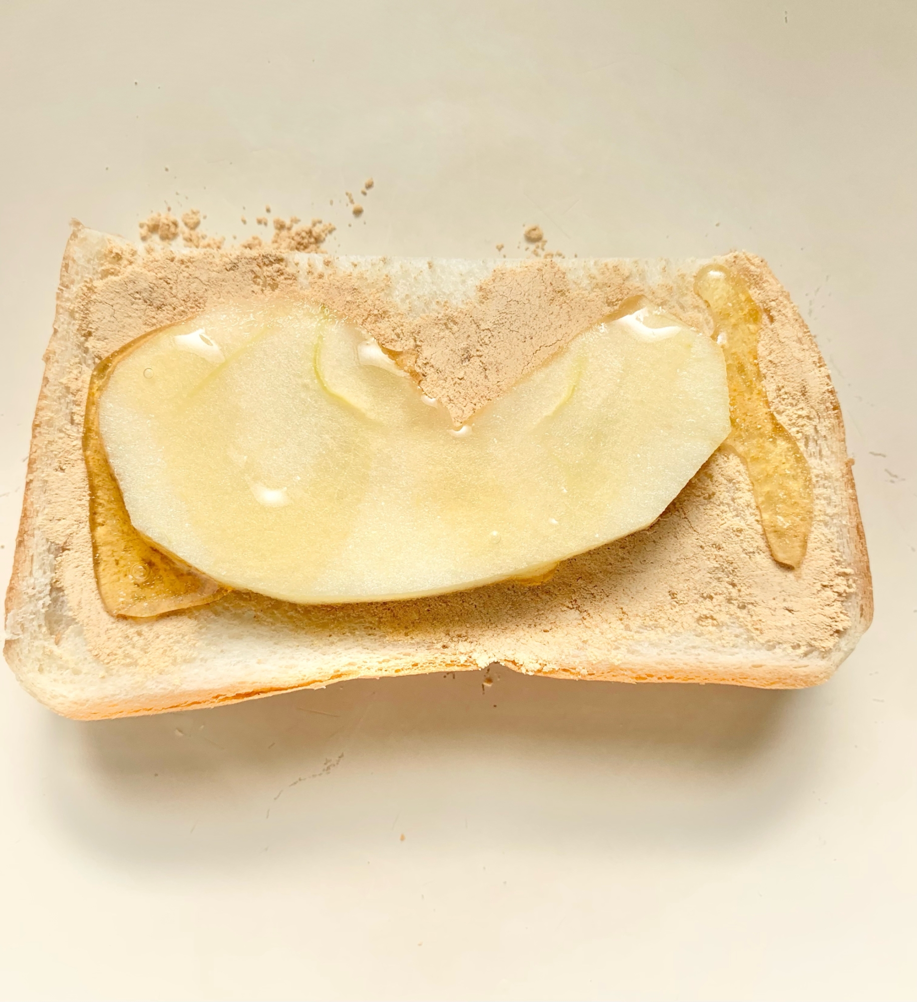 りんご×きな粉×蜂蜜トースト