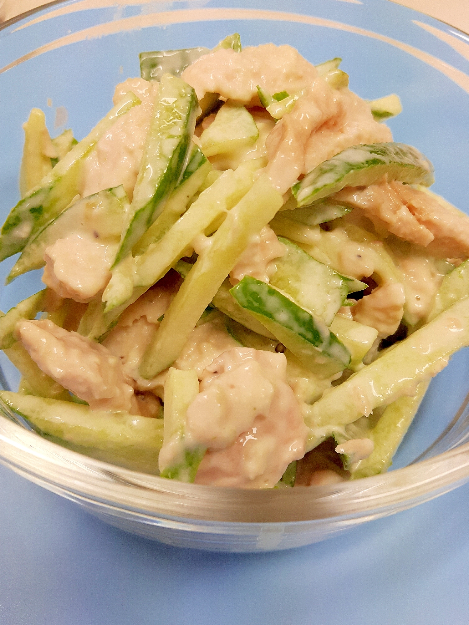 簡単 ささみとキュウリのわさびマヨネーズ レシピ 作り方 By Acchan66 楽天レシピ