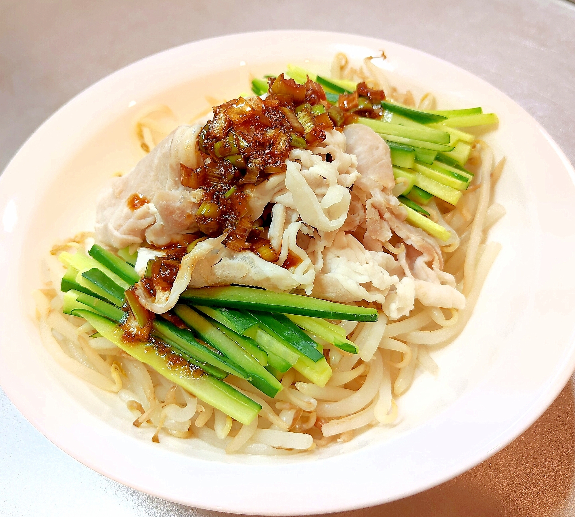 中華風香味ダレの豚しゃぶ温サラダ◆ヘルシー