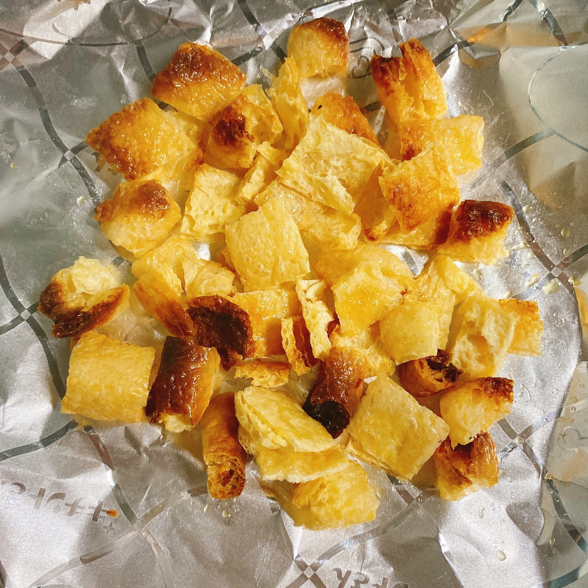 糖質offで油揚げクルトン