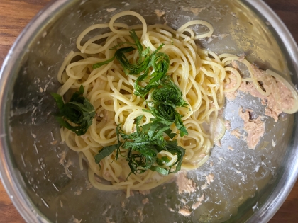 ツナと大葉パスタ