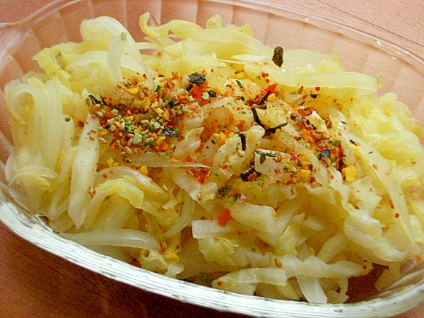 春キャベツ タマネギの甘酢 緑黄色野菜ふりかけ レシピ 作り方 By ジョン リーバス 楽天レシピ