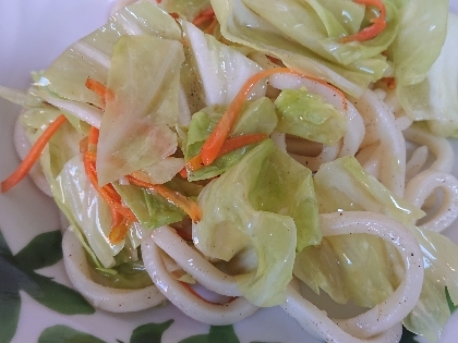 だしが効いている焼きうどん