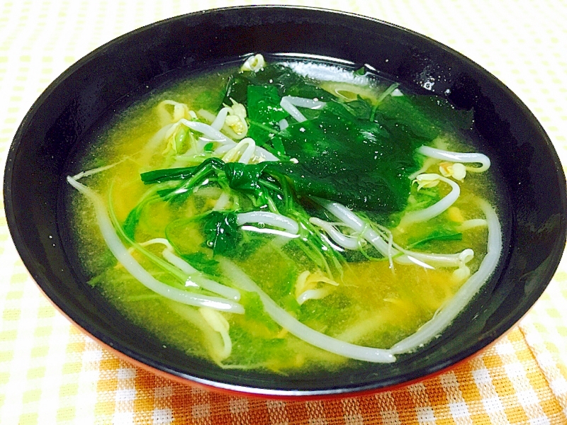 もやしの味噌汁
