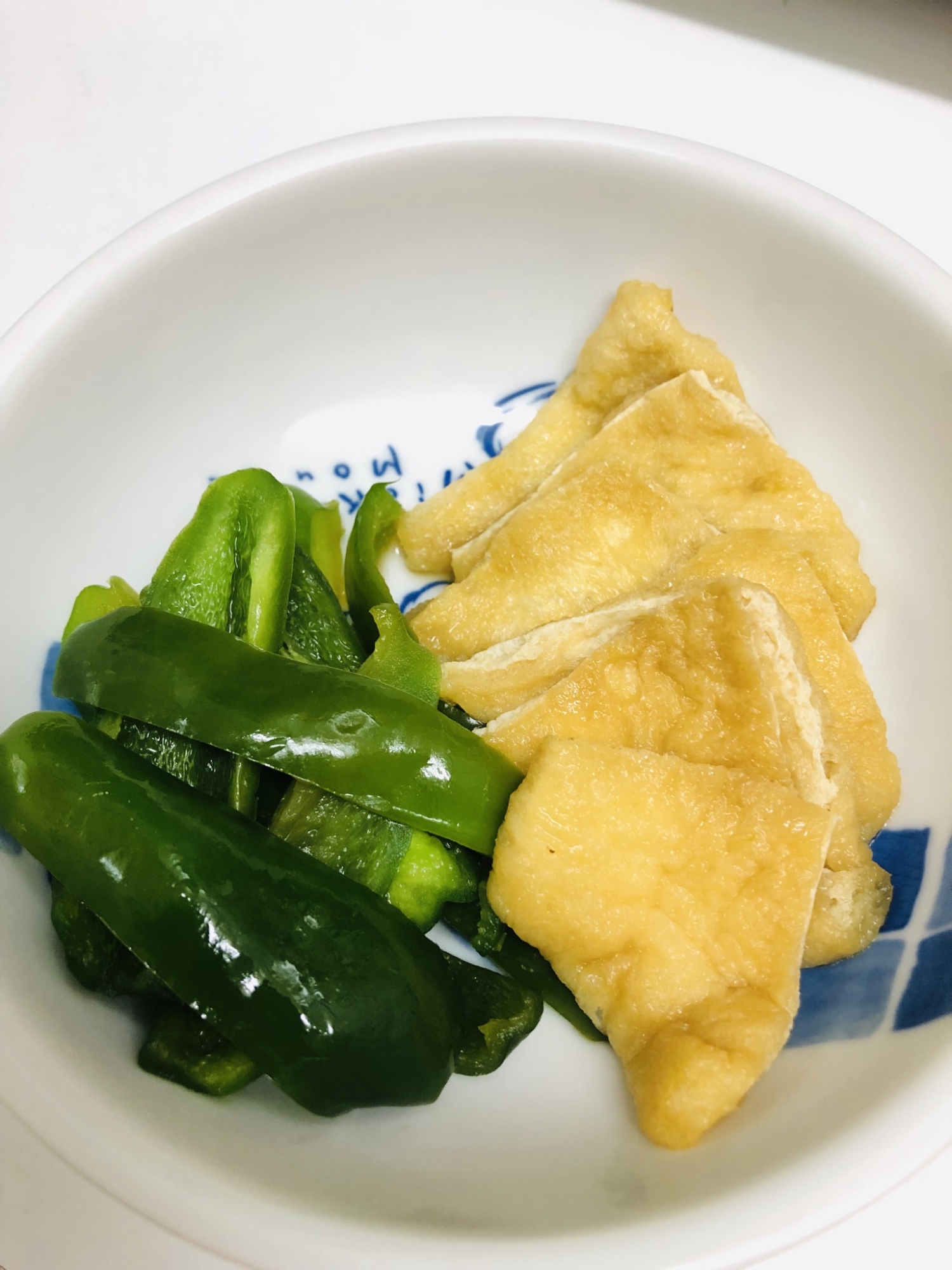 ☆ピーマンと油揚げのめんつゆ煮☆