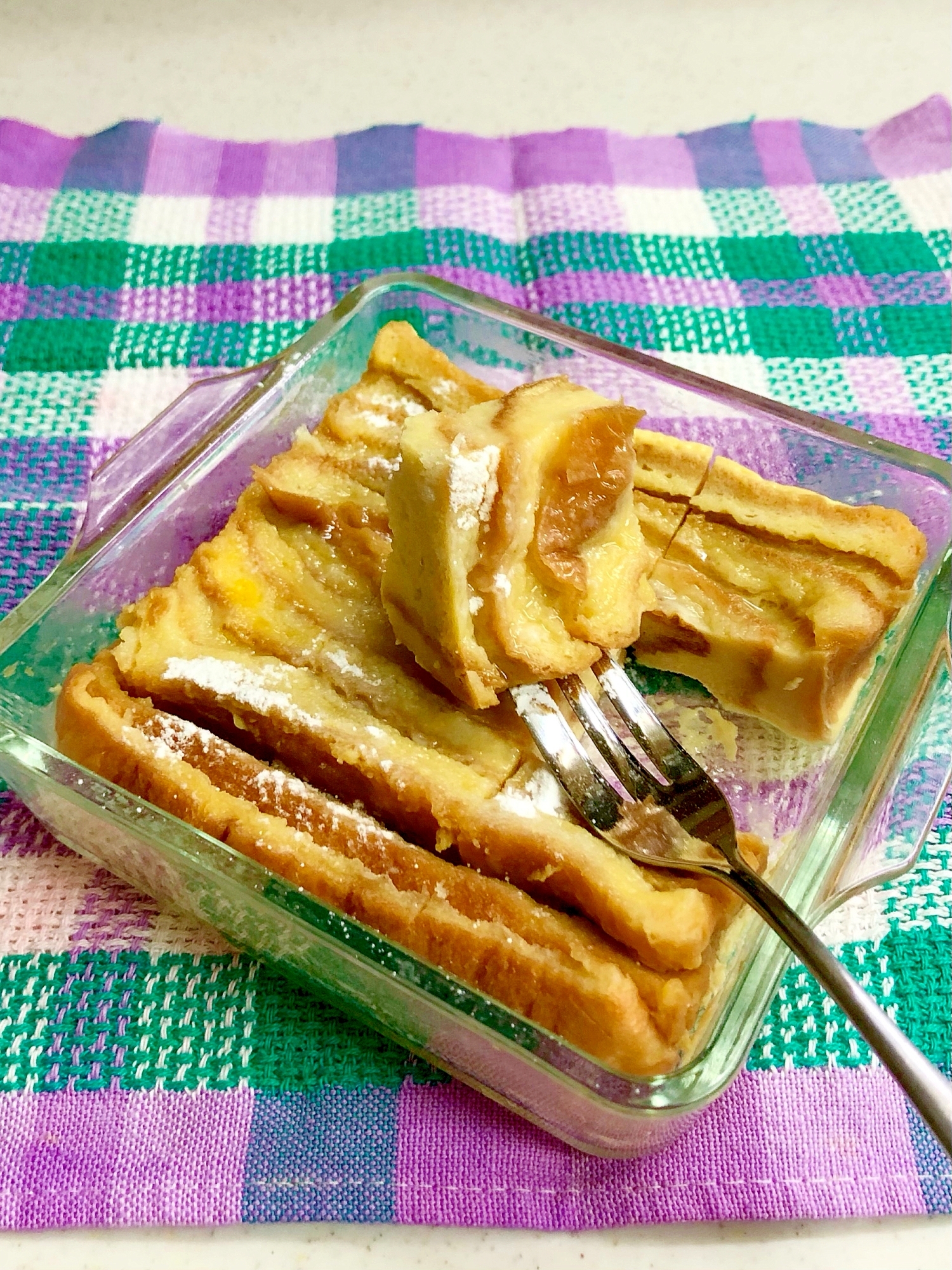 パンの耳で♡フレンチトースト レンジ