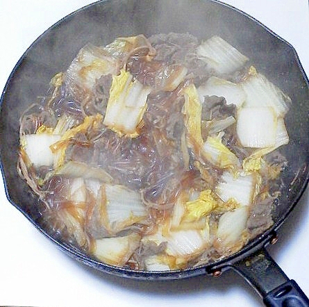 白菜のすき焼き風