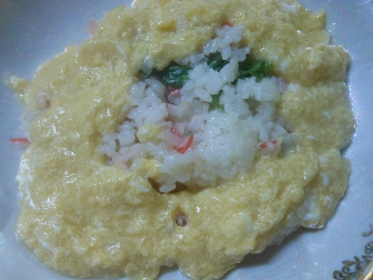 簡単にできておいしかった！ふわとろ卵がサイコー(^^♪　また作りたいと思います。ステキなレシピありがとうございました☆