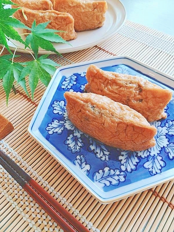 ひじき煮と蕎麦のおいなりさん