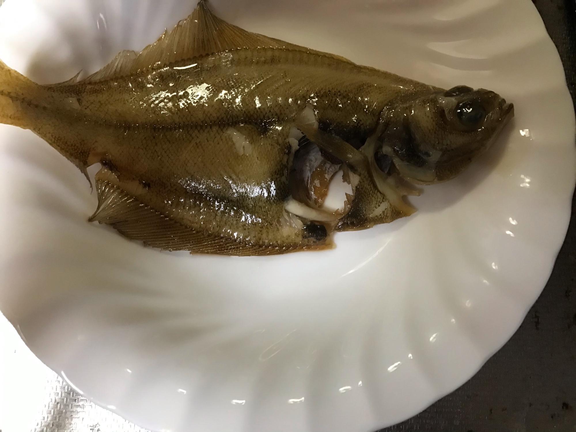 干しカレイで☆カレイの煮付け