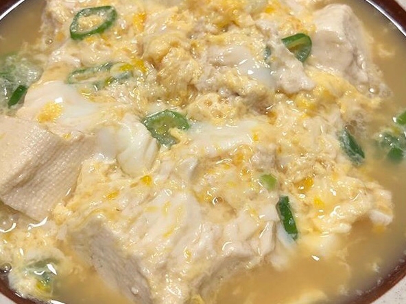 豆腐と卵の中華スープ♡