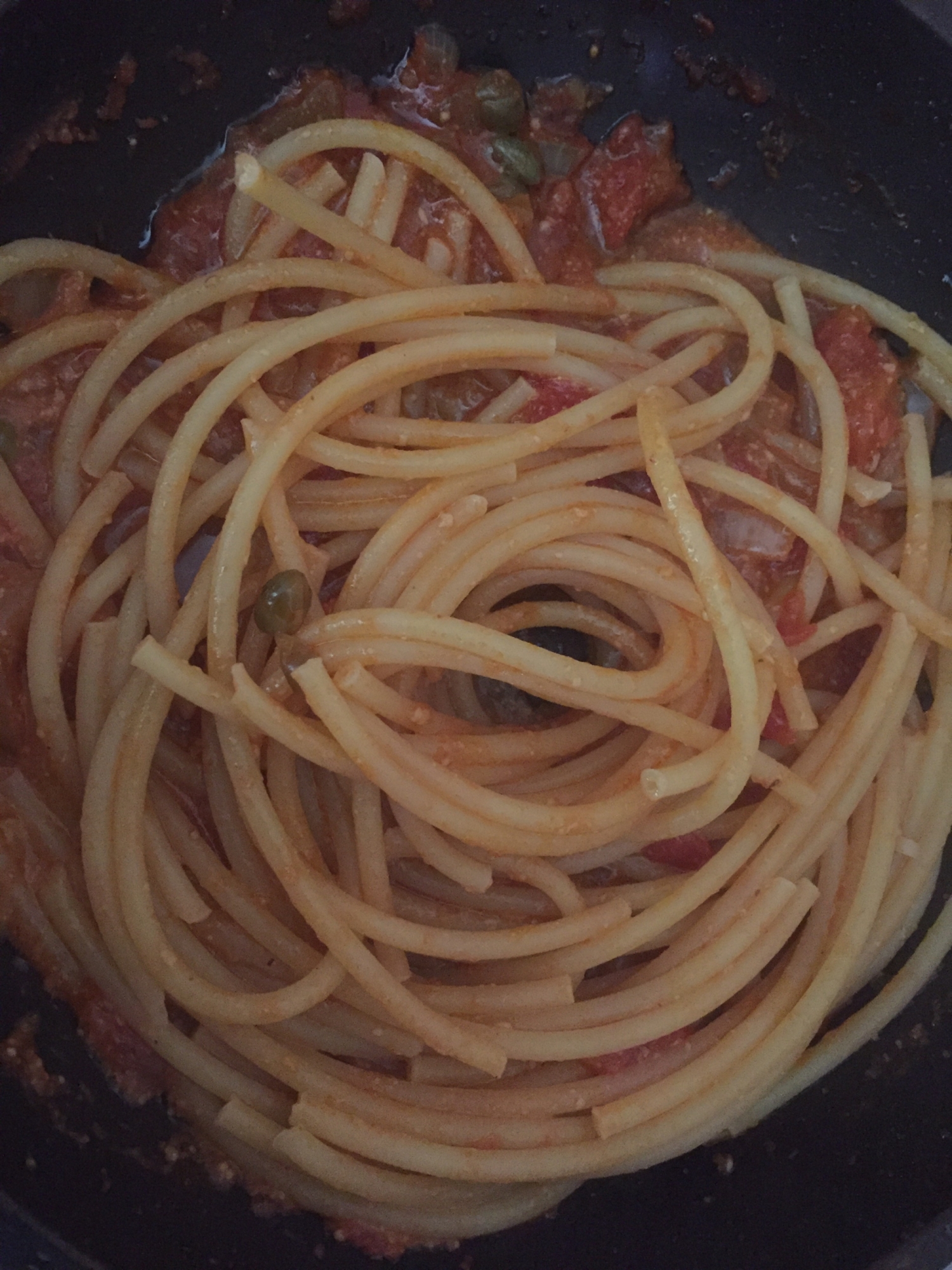 ピリ辛トマトスパゲティ