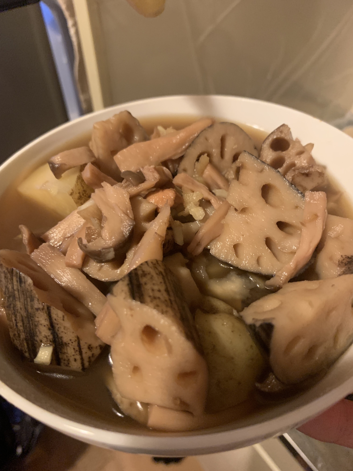 味しみしみ⭐︎れんこん&じゃがいものごろっと生姜煮