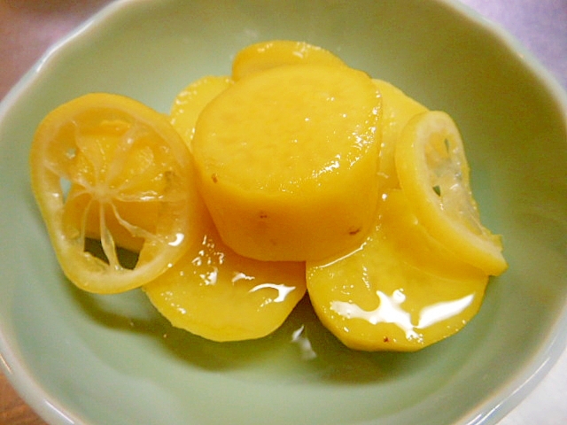 箸休めやおやつに～さつま芋のレモン煮