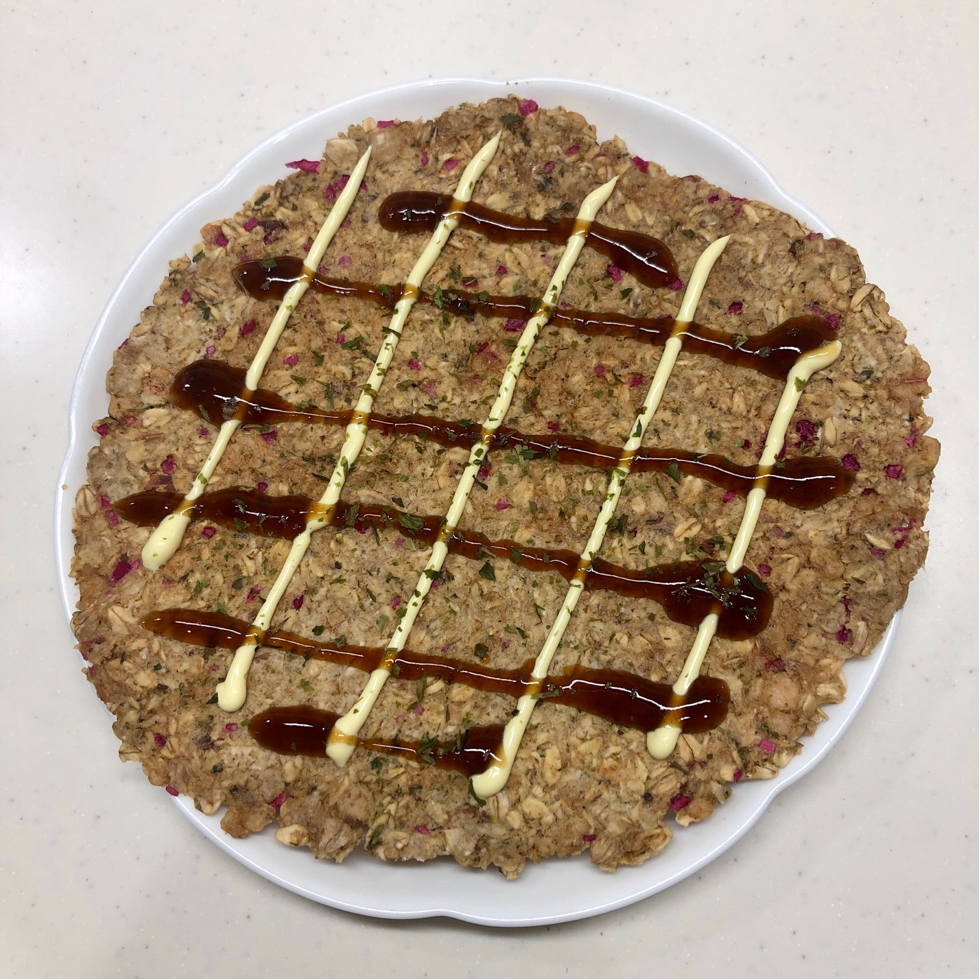 お好み焼き風・オートミールせんべい